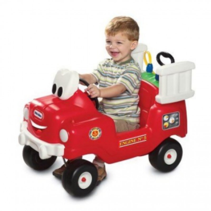 Little Tikes Spray & Rescue Fire Truck Foot to Floor Ride On