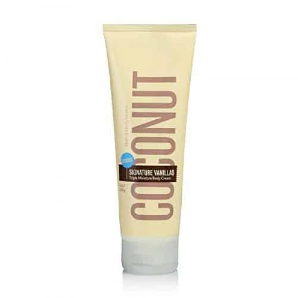 Bath & Body Works Coconut Vanilla 8.0 Ounce Triple Moisture Body Cream