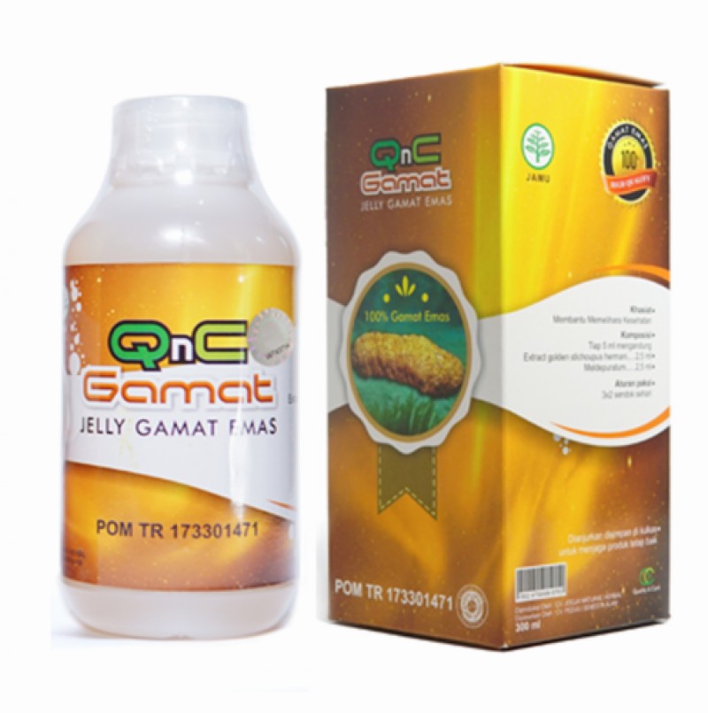 300 ml Jelly Gamat QnC Gold Sea Cucumber 100% Original For Body Healthy