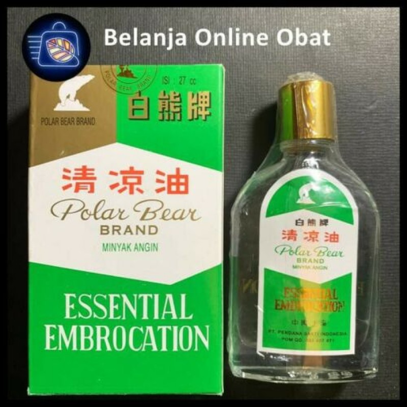4 Bottles Polar Bear Brand Essential Embrocation oil 27 ml treatment influenza