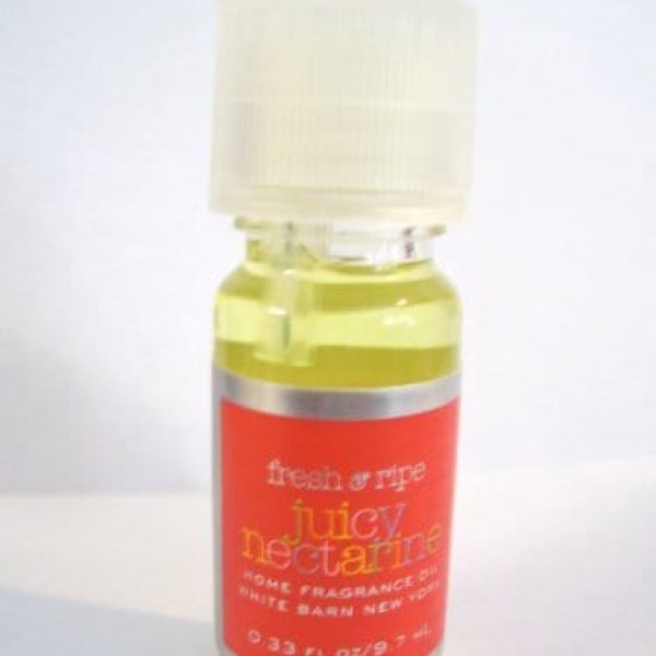 Fresh & Ripe Juicy Nectarine Home Fragrance Oil, .33 fl. oz. (9.7 ml), by White