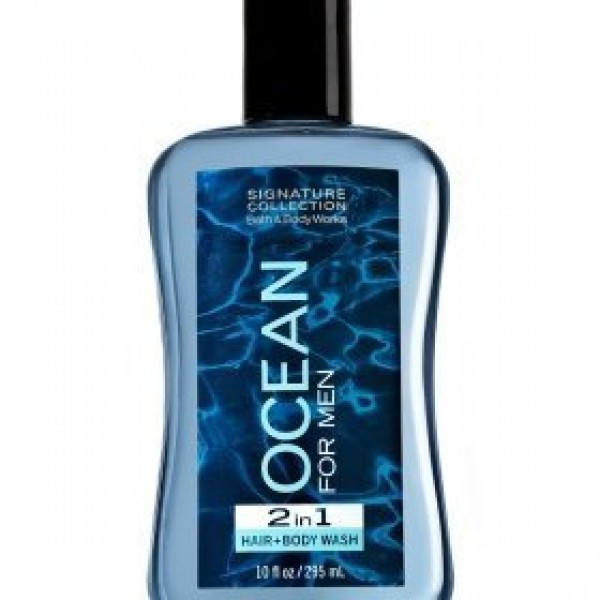 Bath & Body Works Ocean for Men 2 in 1 Hair Shampoo & Body Wash, 10 oz
