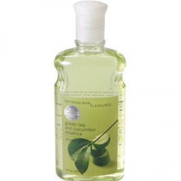 Bath & Body Works Classics Green Tea and Cucumber Essence Pleasures Collection Shower Gel 10 fl oz