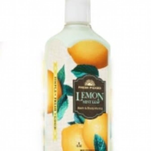 Bath & Body Works Fresh Picked Lemon Mint Leaf Moisturizing Hand Lotion 8 fl oz