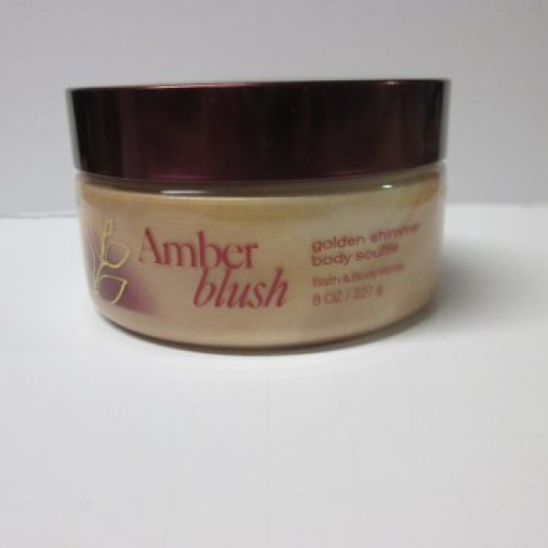 Bath and Body Works Amber Blush Golden Shimmer Body Souffle 8 oz
