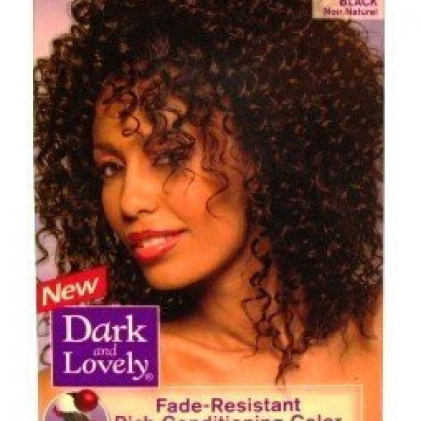 Dark and Lovely Hair Color 372 Natural Black (3 Pack)