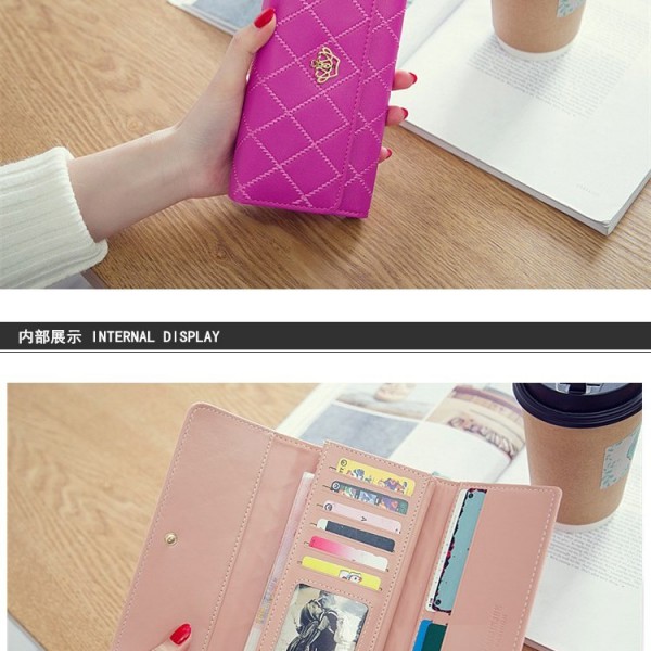 Wallet women mobile phone bag Brand Designer Female card PU Leather Long Womens Wallets and purses Ladies slim card holder purse