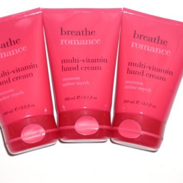 Bath & Body Works Breathe Romance Multi Vitamin Hand Cream - Sensuous Amber Myrr