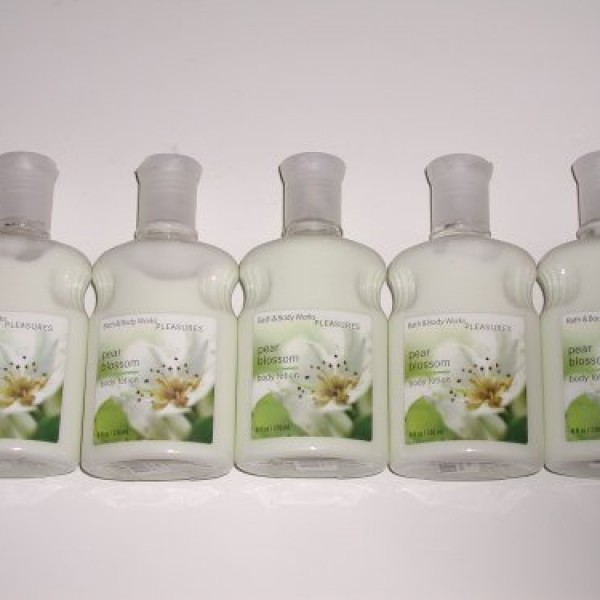Bath & Body Works Pleasures Collection Pear Blossom Body Lotion 8 Oz - Lot of 5