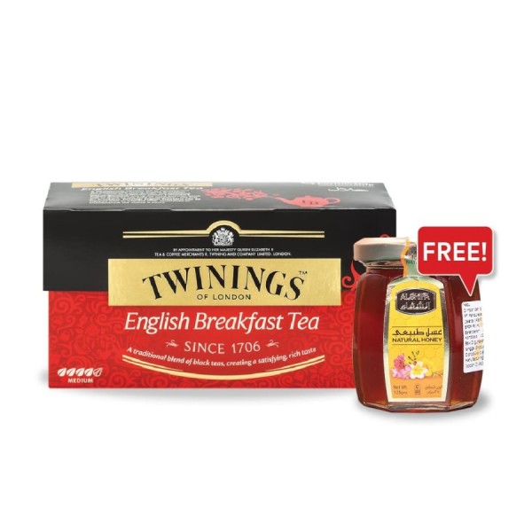 [Free Al Shifa 125gr] Twinings Teh Celup English Breakfast 25x2gr (premium)