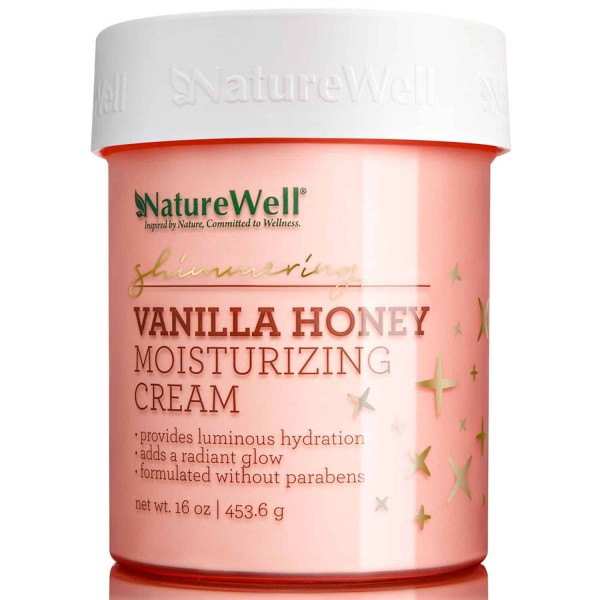 Nature Well Shimmering Vanilla Honey Moisturizing Cream 16 oz/ 453.6 g