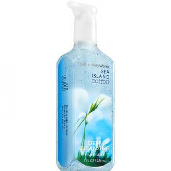 Bath & Body Works SEA ISLAND COTTON Deep Cleansing Hand Soap (Lot of 2)