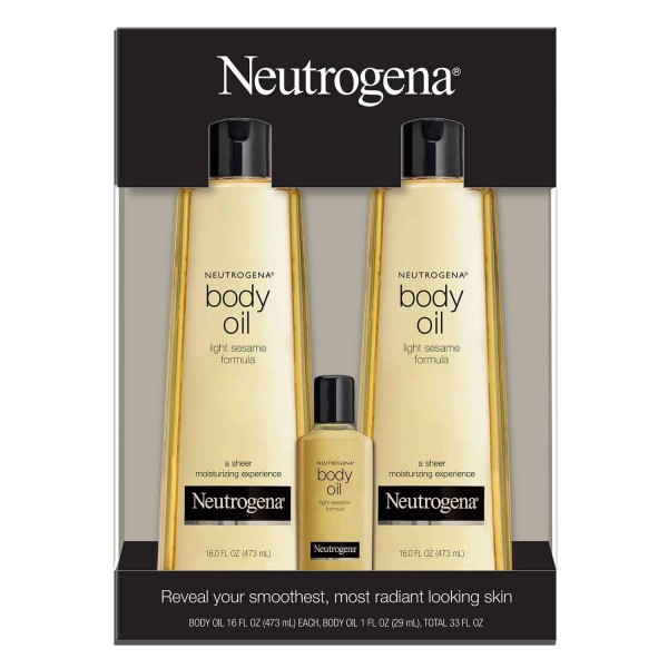 Neutrogena Body Oil Moisturizer 16 fl. oz., 2 pk. + 1.0 fl. oz., 1 pk