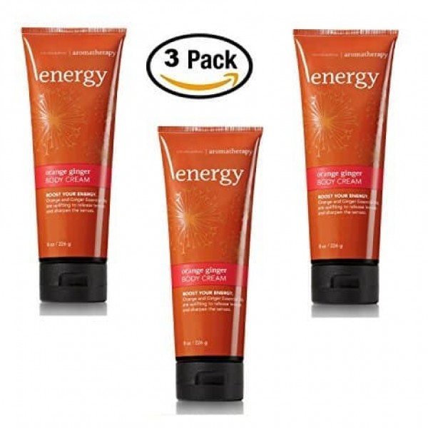 Bath & Body Works Aromatherapy Orange Ginger Energy Body Cream 8 oz/ 226 g