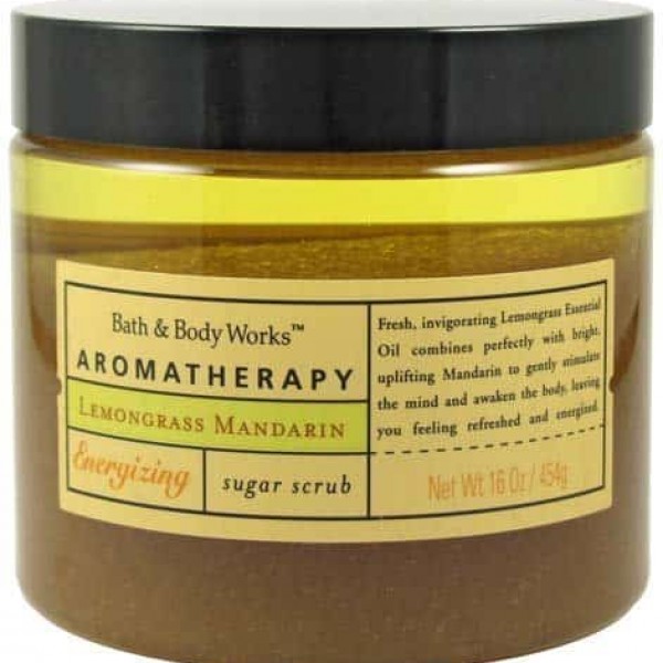 Bath & Body Works Aromatherapy Lemongrass Mandarin Energizing Sugar Scrub 16 oz/ 454 g
