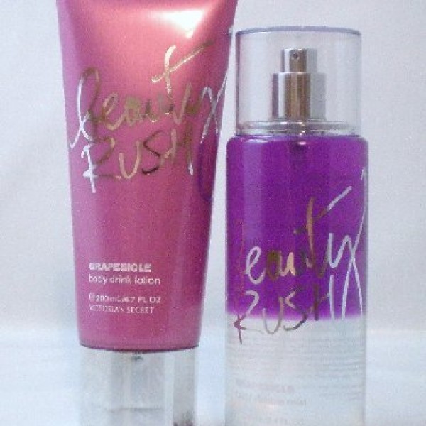 Victoria's Secret Beauty Rush Grapesicle Body Double Mist and Grapesicle Body Dr