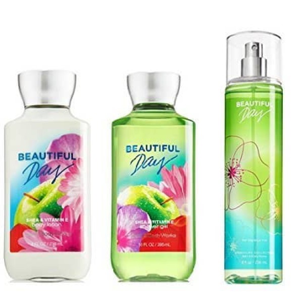 Bath & Body Works Beautiful Day Gift Set - All New Daily Trio (Full-Sizes)