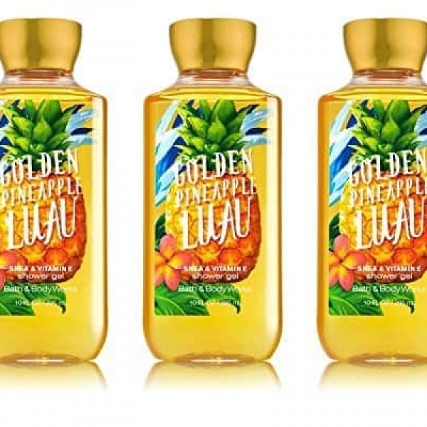 Bath & Body Works Shea & Vitamin E Shower Gel Golden Pineapple Luau