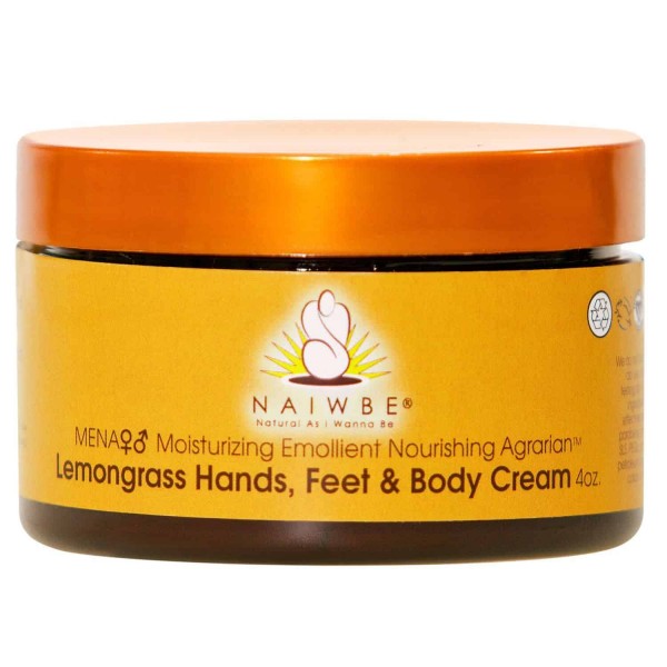 Mena Lemongrass Hands, Feet & Body Cream 4 oz