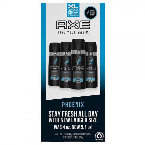 AXE XL Deodorant Body Spray, Phoenix 5.1 oz