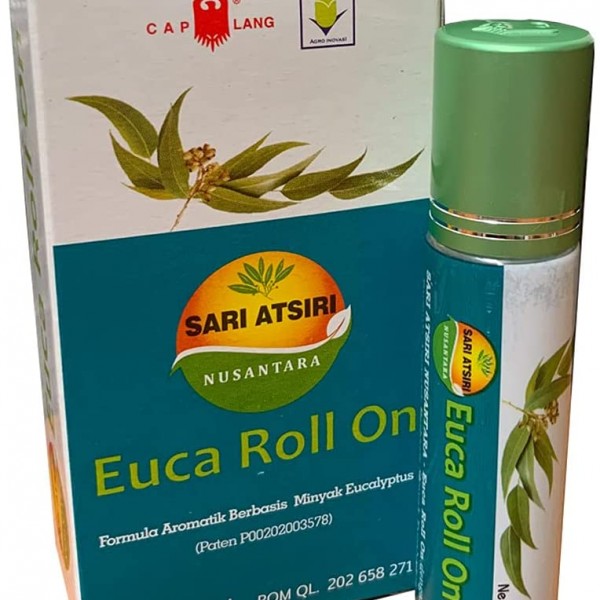 3 Packs of Cap Lang Cajuput Plus Eucalyptus Oil Roll On 8ml - Refreshing Aromatherapy, for Uncomfortable Throat, Nasal Congestion and Respiratory Problems