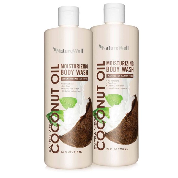 Nature Well Coconut Oil Body Wash 24 fl. oz., 2 ct