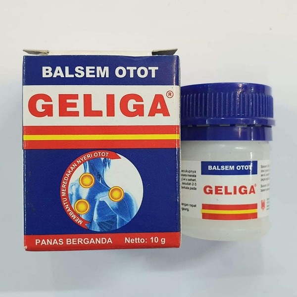 12x 10gr Eagle Brand Geliga Muscular Balm for Muscle, Joint Aches, Back Pain, Headache, Cold