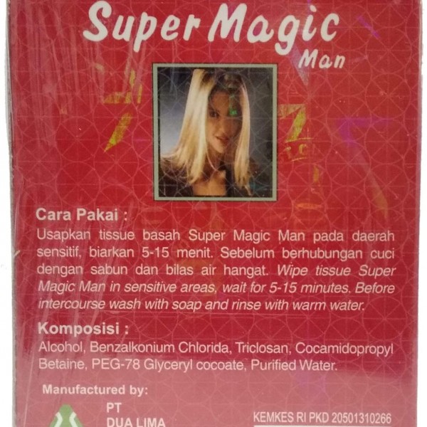 12pcs Super Magic Aroma Cassanova Wet Wipes Tissue Prevent Premature Ejaculation