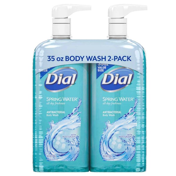 Dial Antibacterial Body Wash, Spring Water 35 fl. oz., 2 pk