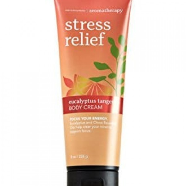 Bath & Body Works Aromatherapy Stress Relief Eucalyptus Tangerine Body Cream 8 fl oz/ 226 g