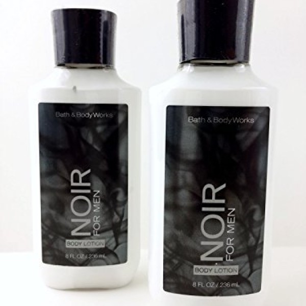 Noir for Men Body Lotion - Bath & Body Works Signature Collection (2-pack) 8 Oz,