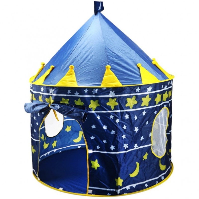 Children Play Tent Boys Girls Prince House Indoor Outdoor Blue Foldable Tent with Case by Creatov