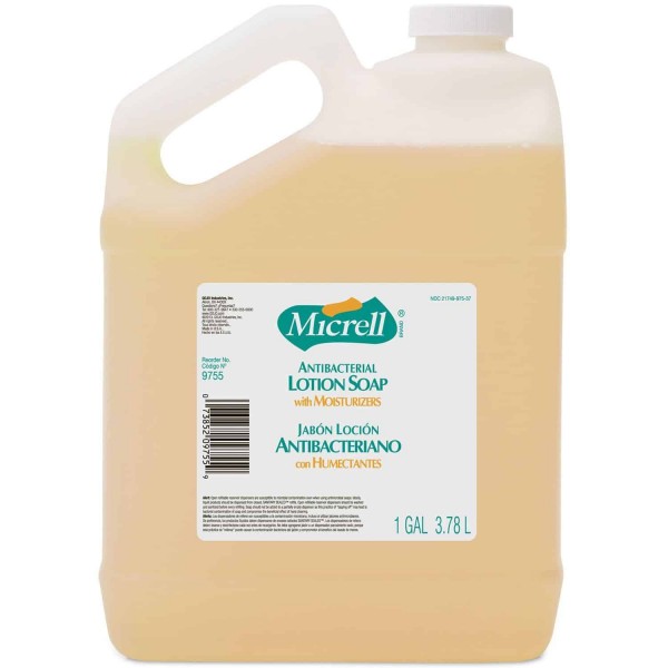 Micrell Antibacterial Lotion Soap 1 gallon bottles, 4 ct