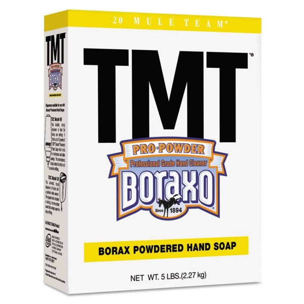 Boraxo - TMT Powdered Hand Soap, Unscented Powder, 5lb Box - 10/Carton
