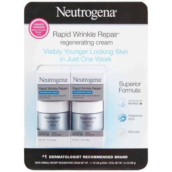 Neutrogena Rapid Wrinkle Repair Regenerating Cream 1.7 oz., 2 pk
