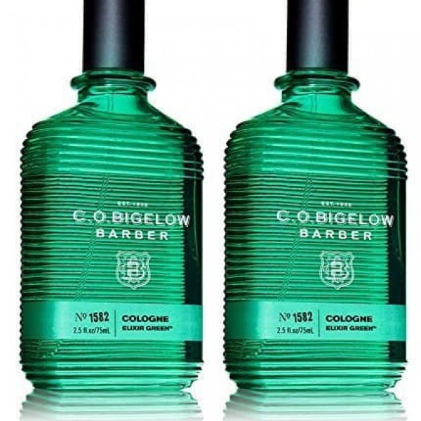 Lot of 2 C.o. Bigelow Elixir Green 1582 Cologne Spray 2.5 Oz