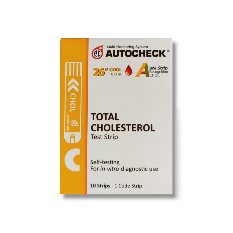 Autocheck Total Cholesterol 10 strip Refill