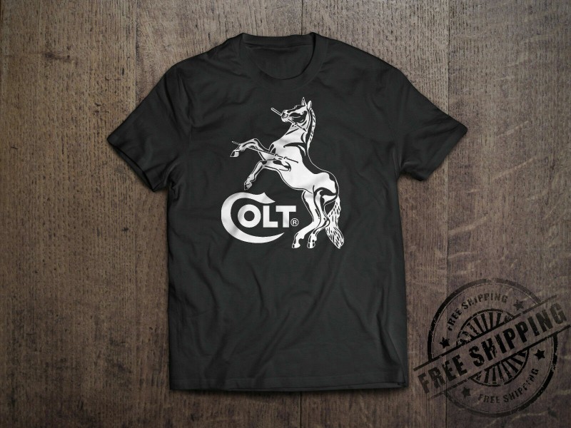 Colt Logo T-Shirt 2nd Amendment Pro Gun Brand T Shirt