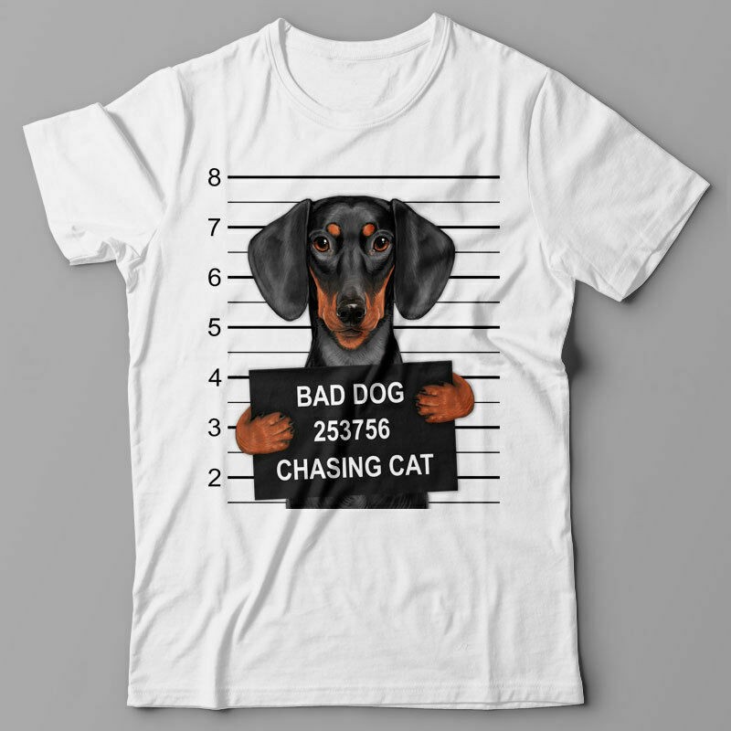 Dachshund Dog mugshot - gift for dog lovers T Shirt