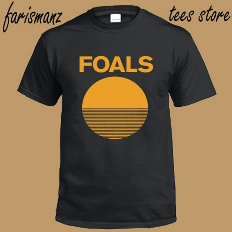 FOALS Indie Rock Band Logo Men's Black  T Shirt