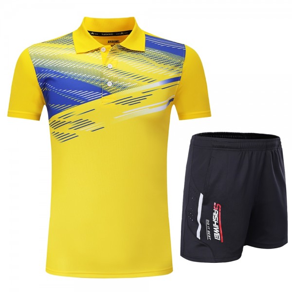 Free Print Qucik dry Badminton sports clothes Women/Men , Tennis suit , badminton wear sets, table tennis clothes 3870