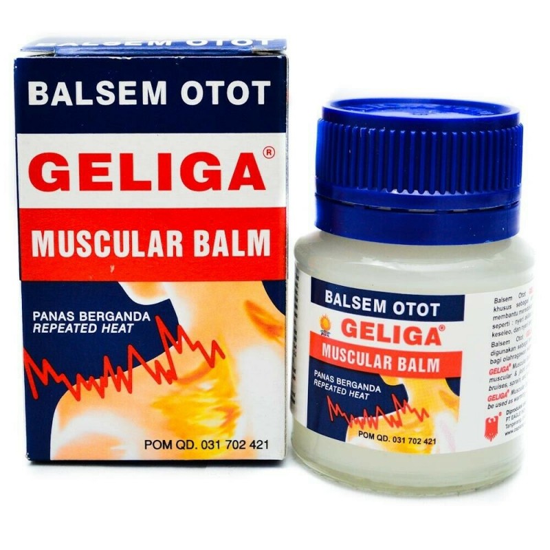 5 bottles @40gr Geliga Muscular Balm  Muscle Pain Relief 100% Original Product