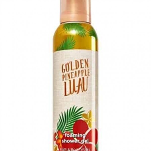 Bath & Body Works Golden Pineapple Luau Foaming Shower Gel, 4. 4 oz