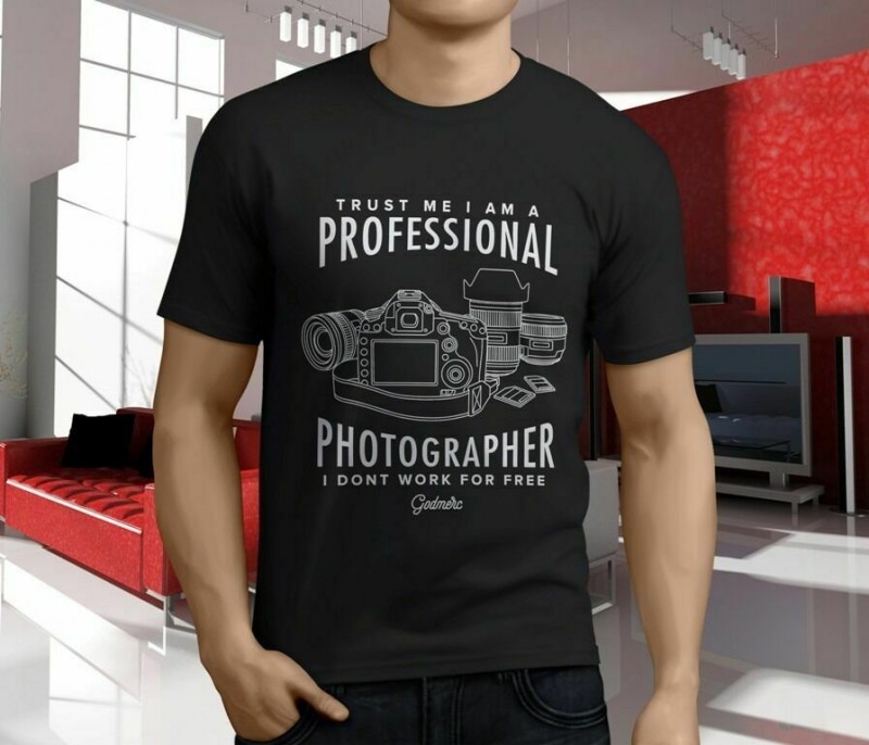 Godmerc-Professional-Photographer-Camera-Nikon-Canon T Shirt