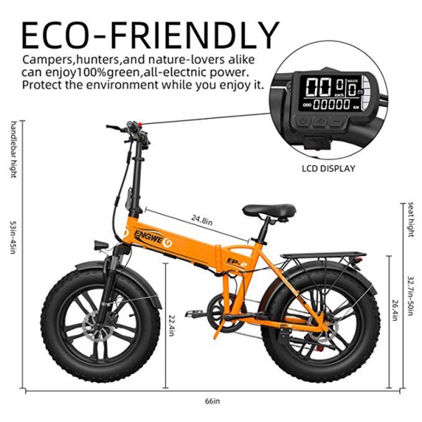 Electric bicycle 20 * 4.0inch Fat Tire Aluminum Folding electric Bike 48V10A 500W Powerful bike 6speed Mountain / snow / Beach ebike