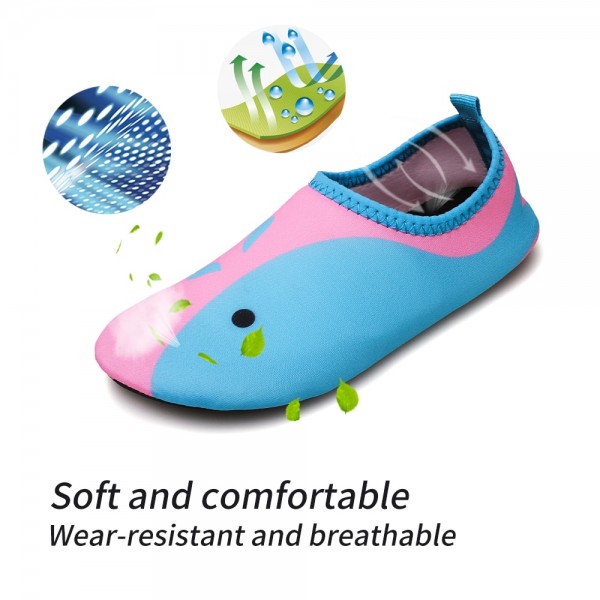 Water Shoes Kids Barefoot Quick Dry Aqua Yoga Socks Boys Girls Animal Soft Diving Wading Shoes Beach Swimming Shoes
