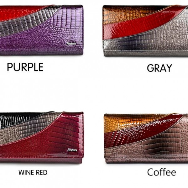 HH Women Wallets Brand Design High Quality Leather Wallet Female Hasp Fashion Alligator Long Women Wallets And Purses