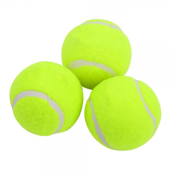 3Pcs Professional Rubber Tennis Ball High Resilience Durable Tennis Practice Ball for School Club Competition Training Exercises