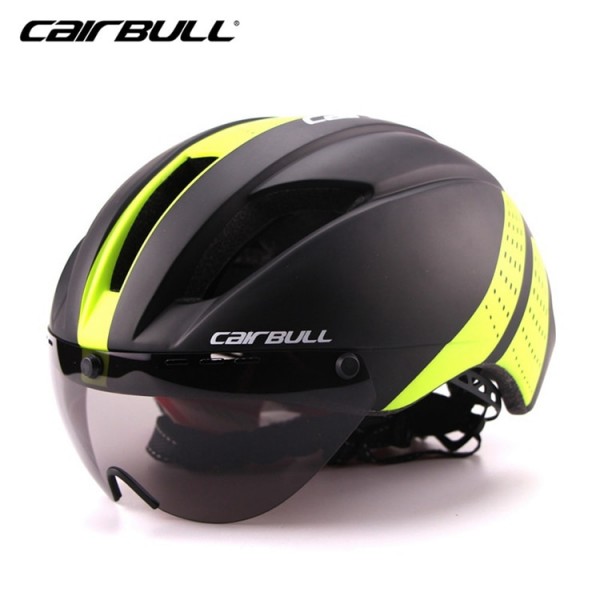 3 Lens 280g Aero Glasses Bicycle Helmet Road Bike Sport Safety In-Mold Helmet Driving Mens Speed ​​Airo time-Trial Cycling Helmet