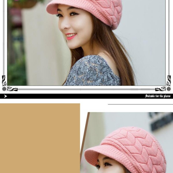 BING YUAN HAO XUAN Knitted Hat Women Winter Hats for Women Ladies Beanie Girls Skullies CAPS Bonnet Femme SnapBack Warm Wool Hat